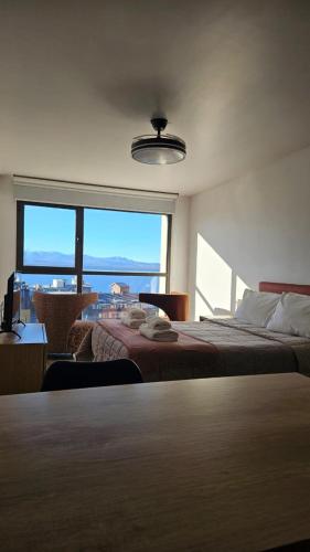 Hermoso y céntrico monoanbiente con vista al lago en Bariloche