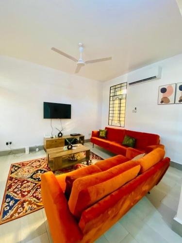 2 double beds, 1 sofa bed