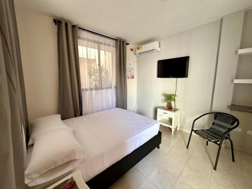 1 double bed
