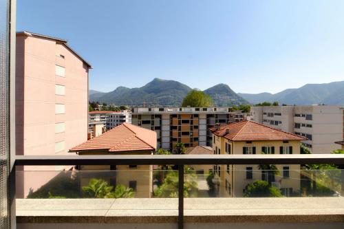 Balkon/terasa, Studio Besso 31 by Quokka 360 - flat 10 minutes from the railway station in Breganzona