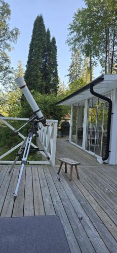 Aretrunt stuga med fiskebat in Stjärna