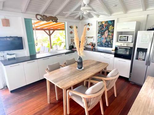 köök, villa La Poudrière (villa La Poudriere) in Deshaies