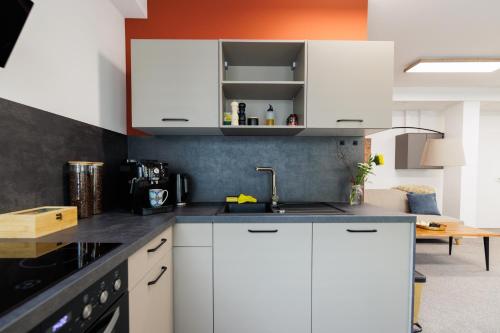 Kitchen, "Badestube Loft" im Zentrum von Bad Hersfeld mit modernem Design und offenem Wohnkonzept in Bad Hersfeld