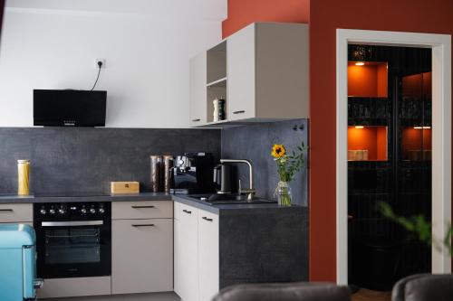 Kitchen, "Badestube Loft" im Zentrum von Bad Hersfeld mit modernem Design und offenem Wohnkonzept in Bad Hersfeld