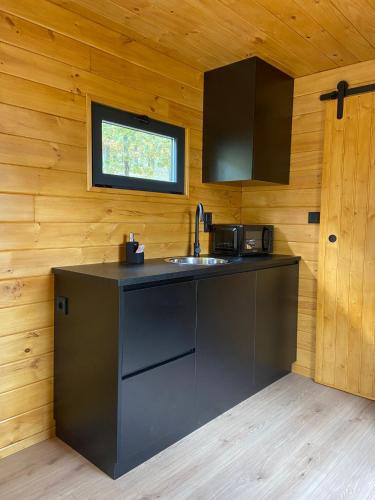 virtuve, El Roble Glamping - Cabaña Container - Pet Friendly (El Roble Glamping - Cabana Container - Pet Friendly) in Lagunilla