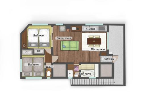 65m2 Free parking Modern Japanese style Toys for kids Great sunlight Kids can relax