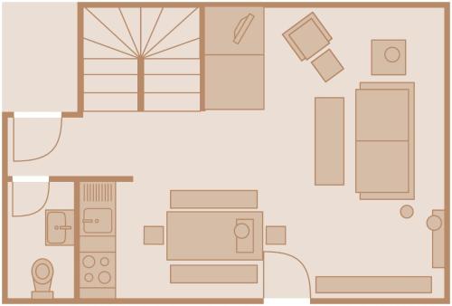 Floor plans, Luuvwai 6B in Keitum
