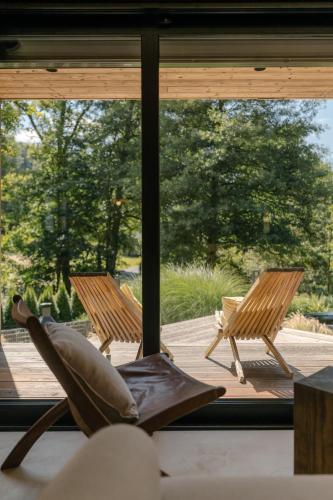 balkon/terras, Casa Calma in Cenkovice