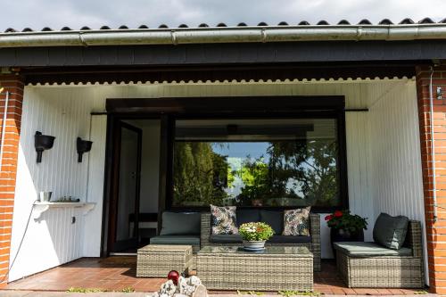 陽台/露台, Ferienhaus40 Blumenthal in 格雷文克魯格