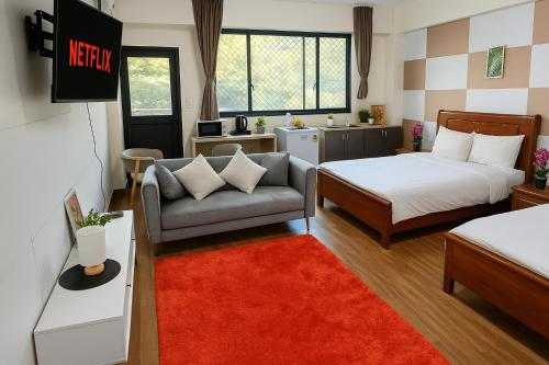 . Apia Studio, 2 Beds, AC, Wi-fi, TV, 5min to town 211