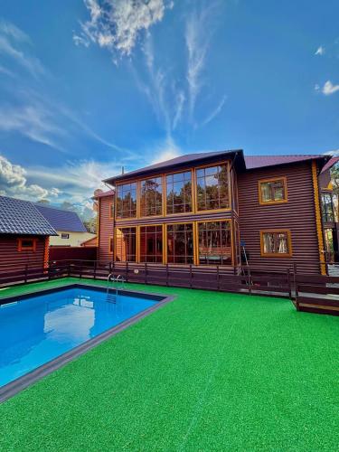 Balkons/terase, ProLes Burabay Eco Hotel in Borovoja