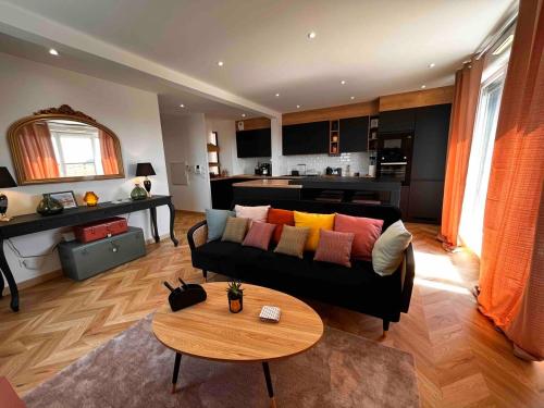Chic apartment with panoramic view, Caen (fotografie 5)