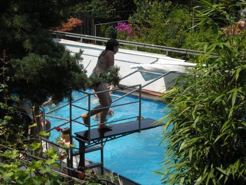 Úszómedence, Romantik-Pension Vogt in Offenburg