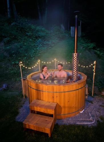 Bieszczady Domek Nad Stawem in Łączki