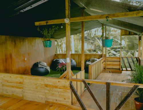 balkon/terras, Eden Treehouse in Mindo