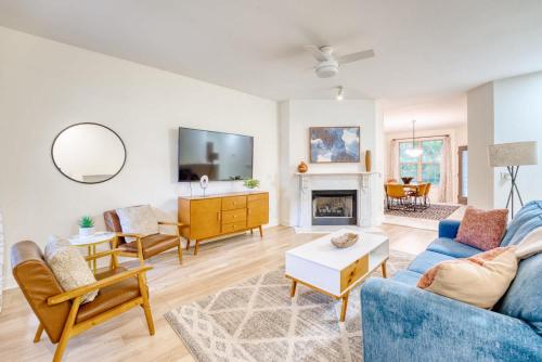 Spacious Modern Retreat with Game Room & Fire Pit near Trails