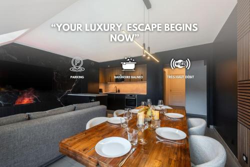 Obsidian Luxury Suite - balnéo, miroirs aux plafonds, proche disney - Location saisonnière - Montévrain