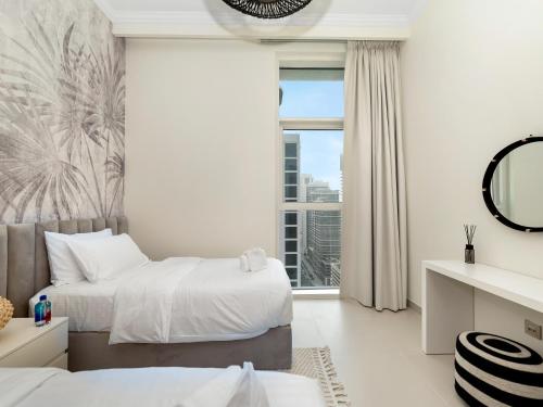 Cozy Marina View 2 Bedroom Pool and Private Beach, Dubai (foto 5)