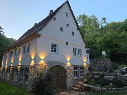 Privates Ferienhaus mit Sauna und Garten I Alleinlage im Taubertal bei Rothenburg I Tauberblick Obere Walkmühle in Rothenburg ob der Tauber, Deutschland