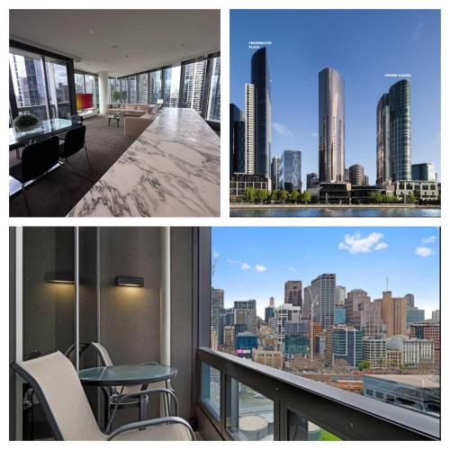 Freshwater PL - Stylish City View Apartment with Balcony and River Views, Melbourne