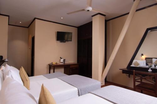 Dreibettzimmer, stadtblick