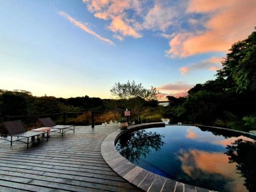Úszómedence, Makakatana Bay Lodge in St. Lucia Mtubatuba
