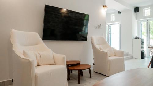 Iekārtas, Bluevera sandy beachfront villa-Aidipsos bay in Gialtra