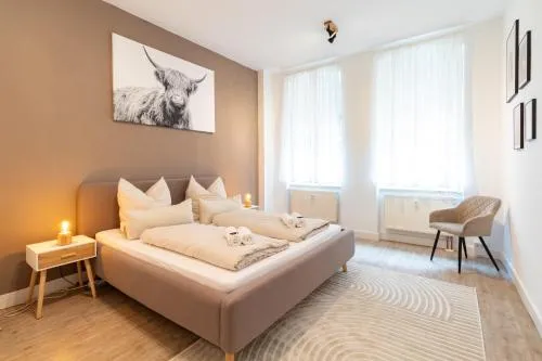 Exklusive Wohnung mit Kingsize-Bett I 75qm I am See I Waschmaschine I Streaming I gratis Kaffee & Teeangebot in Chemnitz, Deutschland
