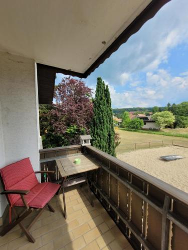 陽台/露台, Ferienwohnung Landliebe Rhön (Ferienwohnung Landliebe Rhon) in 埃貝爾斯堡
