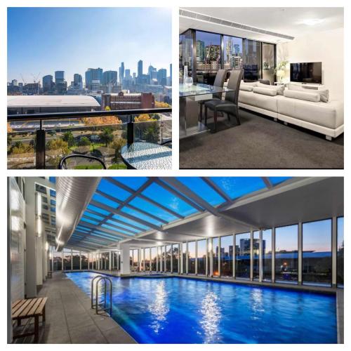 Stylish, City Views - Apartment with Balcony Opposite Casino and MCEC, Melbourne