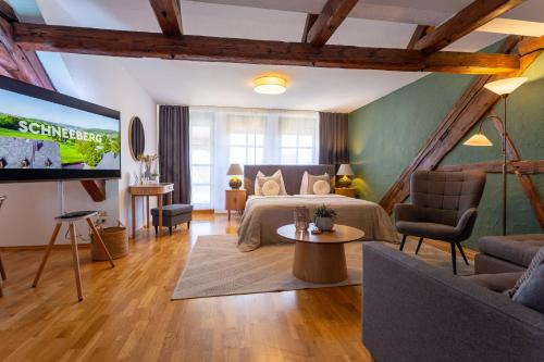 NEU - Dachsuite - Sauna - Terrasse - 4P - Frühstück buchbar, Schneeberg (zdjęcie 2)