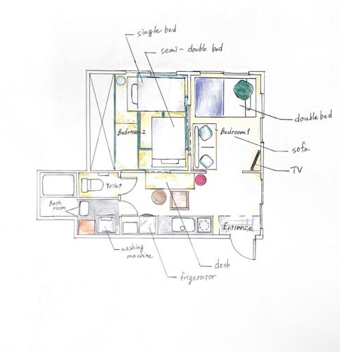 伊勢神宮内宮前一民泊宿 i s e s h i m a 203一最大5名