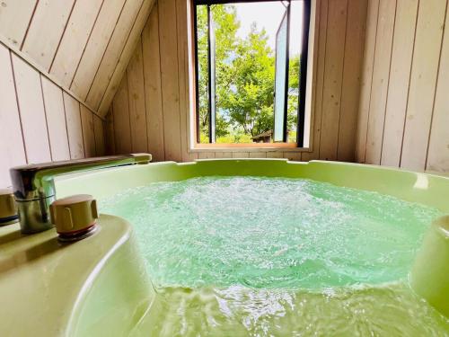 Cabin F Lakeview Mt Fuji Villa Sleeps 10 BBQ Jacuzzi
