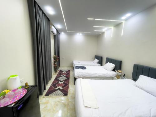 3 twin beds