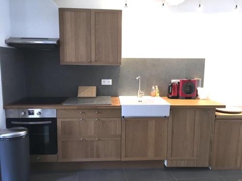 кухня, Agréable T2 calme centre-ville d'Annot (Agreable T2 calme centre-ville d'Annot) in Анот