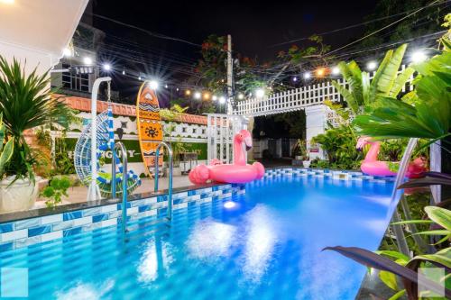 Villa Khu Á Châu Hồ Bơi có Sân bbq