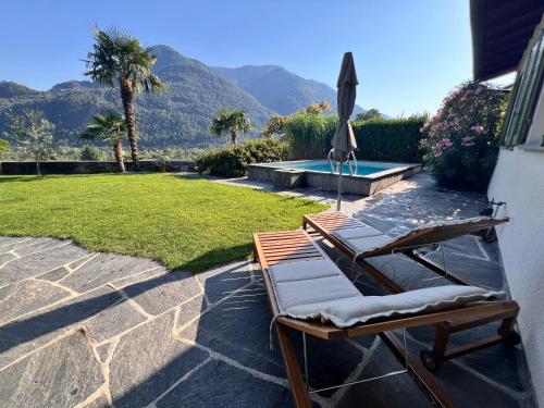 Garden, Casa Medusa - con piscina, a 2 minuti dalla stazione in Cavigliano