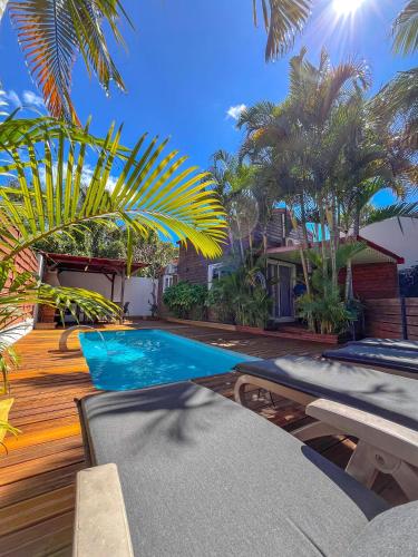 Bungalow avec Piscine privée - Location saisonnière - Saint-Pierre