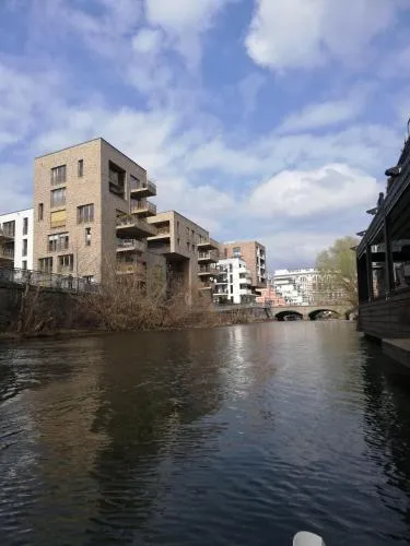 Wohnen am Fluß in Leipzig, Deutschland