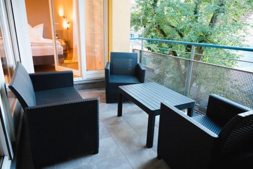 陽台/露台, Gemütliche 2-Zimmer-Wohnung in Fürstenwalde an der Spree (Gemutliche 2-Zimmer-Wohnung in Furstenwalde an der Spree) in 菲爾斯滕瓦爾德