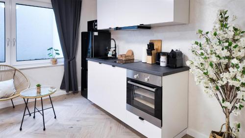 ALFA Stuttgart Mikroapartment 2 Betten Küche Bad l SmartTV WIFI l Porsche & Bosch l 2 Beds Kitchen Bath BS21A2, Stoccarda (foto 7)
