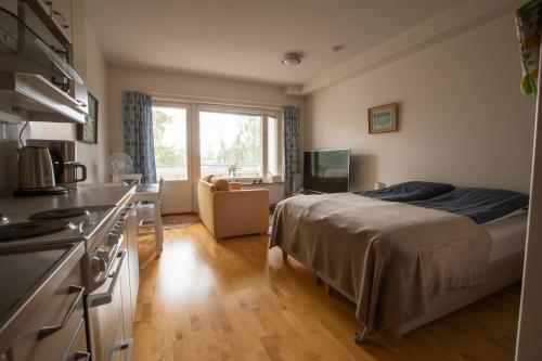 Lil Haven Cozy Studio with Sauna, Glassed Balcony and Free Parking, Kemi