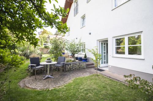 陽台/露台, Ferienwohnung Steuerwald in 山區博本海姆