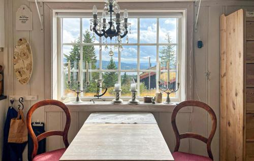 مطبخ, Beautiful Home In Sjusjøen With Wifi in Sjusjoen