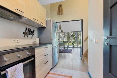 Kitchen, Pine forest beach house in Laulasmaa