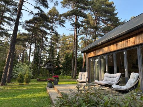 Exterior view, Pine forest beach house in Laulasmaa