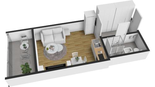 Lovely Studio with Balcony in Residential Area, Прага (фото 10)