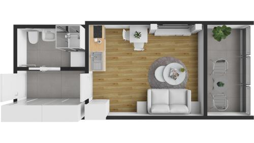 Lovely Studio with Balcony in Residential Area, Прага (фото 9)