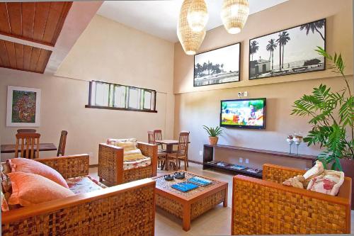 Közös társalgó / TV, Pousada Casa do Forte in Praia Do Forte