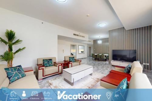 Rimal - Upgraded Three Plus Kids Bedroom in JBR, Dubái
